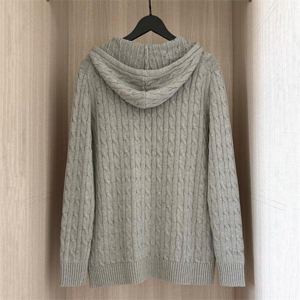 ブラック × ホワイト × グレー 6 色 連帽 麻花纹 ニット ポロラルフローレン POLO RALPH LAUREN コピー 秋冬復古多色 定番