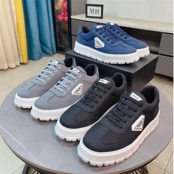PRADA プラダ 激安 メンズ スニーカー レザー 厚底 カジュアル シューズ おしゃれ 高級感 歩きやすい 新作 多色展開