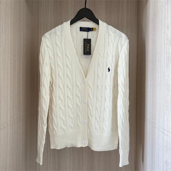 ネイビー × ライトブルー 9 色  V 领 カーディガン ポロラルフローレン POLO RALPH LAUREN 偽物 秋冬フェミニン超多色 