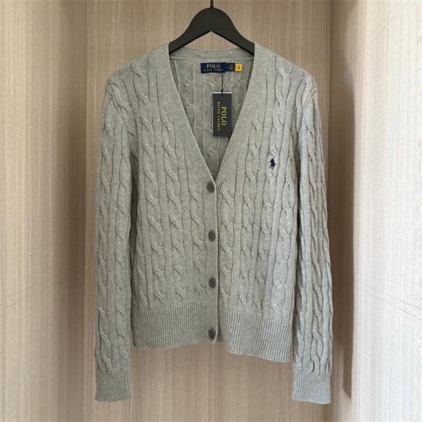 ネイビー × ライトブルー 9 色  V 领 カーディガン ポロラルフローレン POLO RALPH LAUREN 偽物 秋冬フェミニン超多色 