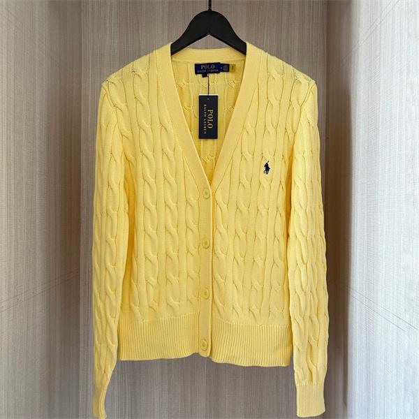 ネイビー × ライトブルー 9 色  V 领 カーディガン ポロラルフローレン POLO RALPH LAUREN 偽物 秋冬フェミニン超多色 