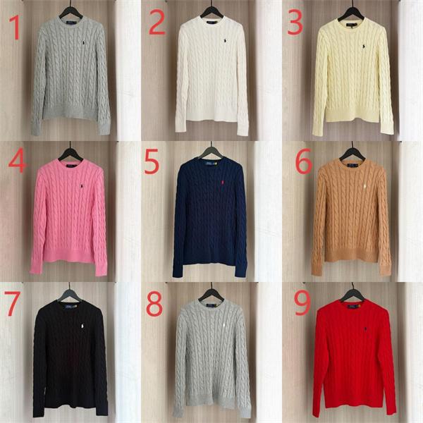 グレー 麻花纹 円领 ニットセーター ポロラルフローレン POLO RALPH LAUREN スーパーコピー 秋冬着こなし上品 定番