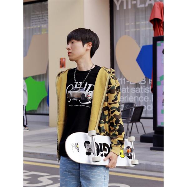 BAPE スーパーコピー 秋冬ストリートトレンド 定番 カモフラージュ シャーク 連帽 ジップアップ ベイプ