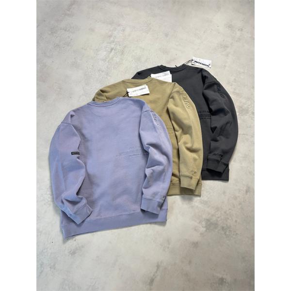 ライトブルー × カーキ × ブラック 3 色 円领 スウェット ベイプ BAPE コピー 秋冬 シンプル ユニセックス