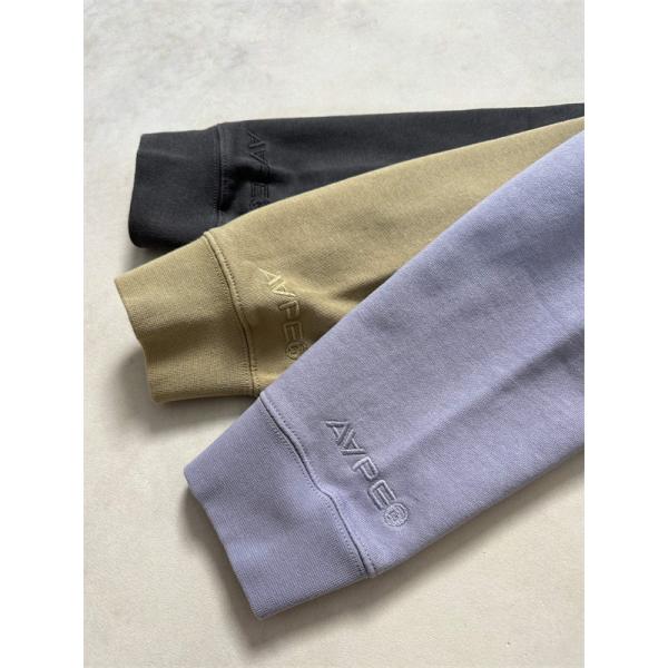 ライトブルー × カーキ × ブラック 3 色 円领 スウェット ベイプ BAPE コピー 秋冬 シンプル ユニセックス