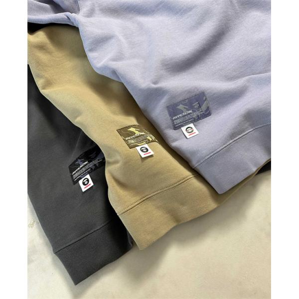 ライトブルー × カーキ × ブラック 3 色 円领 スウェット ベイプ BAPE コピー 秋冬 シンプル ユニセックス