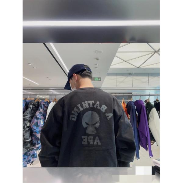 BAPE コピー 秋冬ストリートコラボスタイル 定番 ブラック コラボ 猿人 スウェット ベイプ