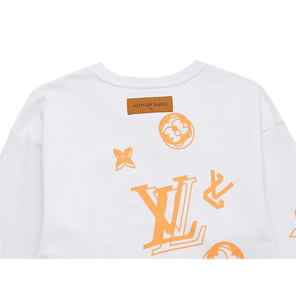 Louis Vuitton ルイ・ヴィトン 激安 ユニセックス ロンT スウェット 長袖 モノグラム ロゴプリント 秋冬 カップルコーデ 新作