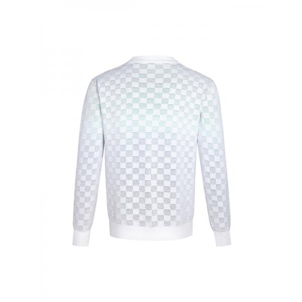LOUIS VUITTON 路易威登 2025秋冬新作 激安 棋盤格渐变ジャカード クルーネック ニット