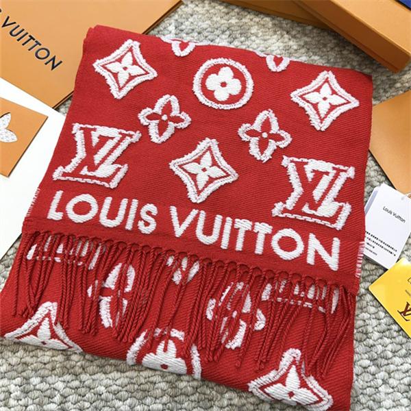 LOUIS VUITTON（ルイ・ヴィトン）3Dモノグラム マフラー 34×200cm ウール×カシミヤ×シルク ユニセックス 2025秋冬新作