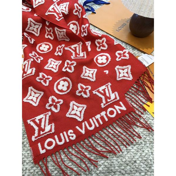 LOUIS VUITTON（ルイ・ヴィトン）3Dモノグラム マフラー 34×200cm ウール×カシミヤ×シルク ユニセックス 2025秋冬新作