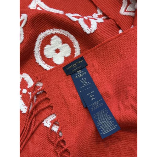 LOUIS VUITTON（ルイ・ヴィトン）3Dモノグラム マフラー 34×200cm ウール×カシミヤ×シルク ユニセックス 2025秋冬新作