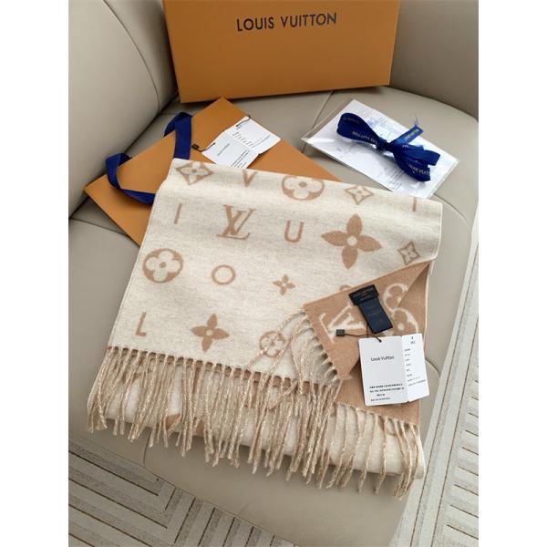 LOUIS VUITTON 激安 レイキャビック2.0 カシミヤ ロングマフラー モノグラム ユニセックス ストール