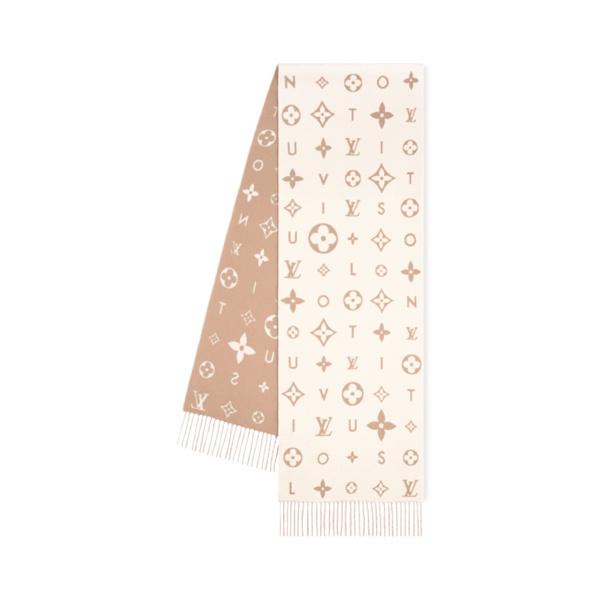 LOUIS VUITTON 激安 レイキャビック2.0 カシミヤ ロングマフラー モノグラム ユニセックス ストール