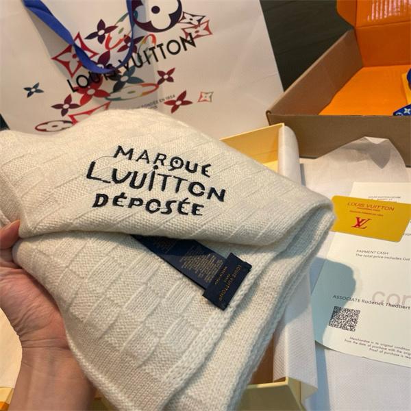 LOUIS VUITTON ルイ・ヴィトン ダミエ・スナッグ ウールマフラー 2025秋冬新作 男女兼用 高級ニット スカーフ