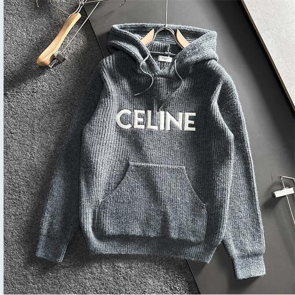 CELINE  ❤セリーヌパーカーコピー❤ニット生地ユニセックス使い勝手2025トレンド最新人気アイテム