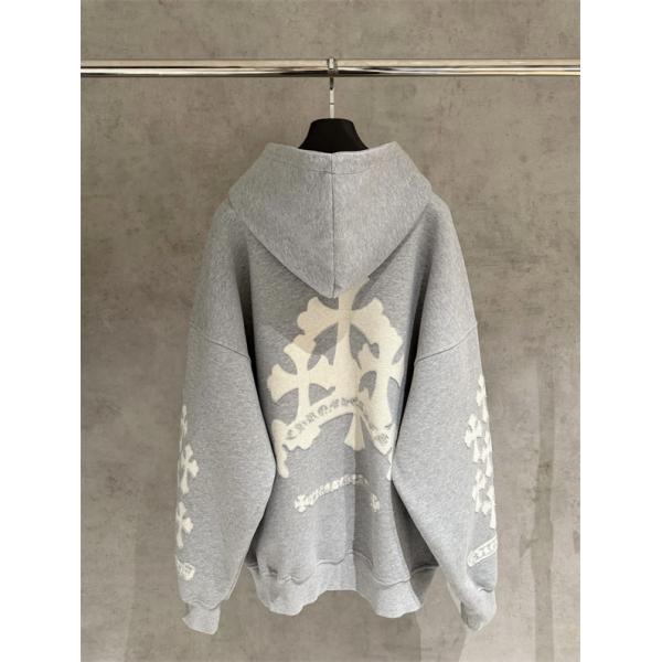 入手困難❤Chrome Heartsクロムハーツパーカーコピー秋冬新作人気ランキンググレー色