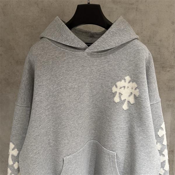 入手困難❤Chrome Heartsクロムハーツパーカーコピー秋冬新作人気ランキンググレー色