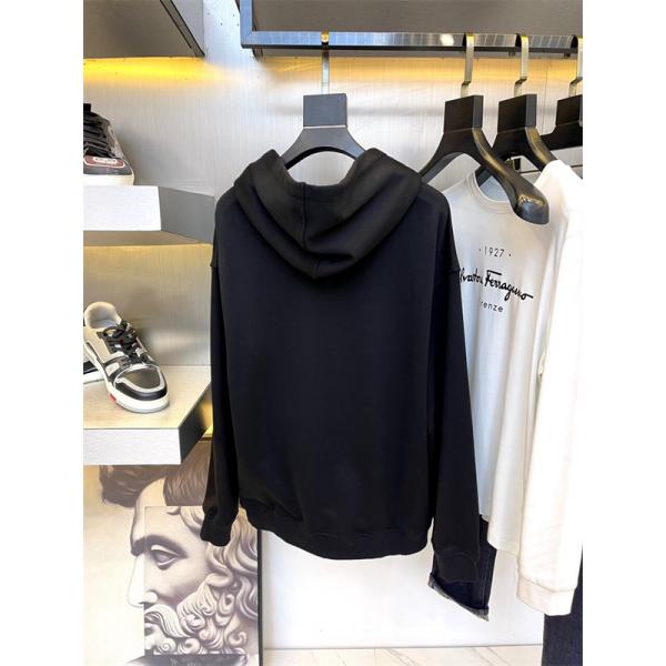  BALMAIN 偽物 秋冬 ストリートシャープ トレンディ ホワイト 連帽 大字母プリント スウェット バルマン