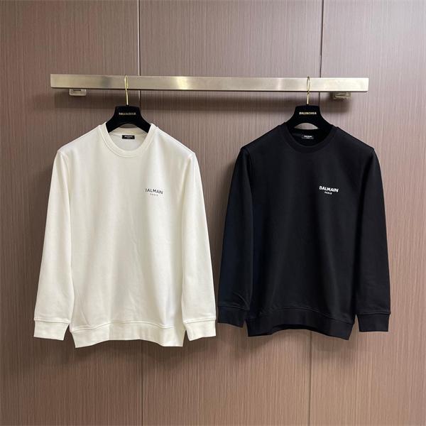 ホワイト × ブラック 2 色 シンプルミニロゴ スウェット...