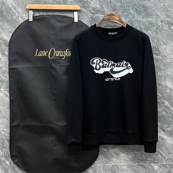 ブラック アートロゴ スウェット 防尘袋付 バルマン BALMAIN スーパーコピー 秋冬ストリートデザイン 注目