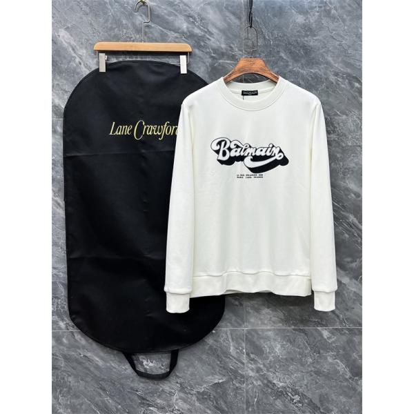 ブラック アートロゴ スウェット 防尘袋付 バルマン BALMAIN スーパーコピー 秋冬ストリートデザイン 注目