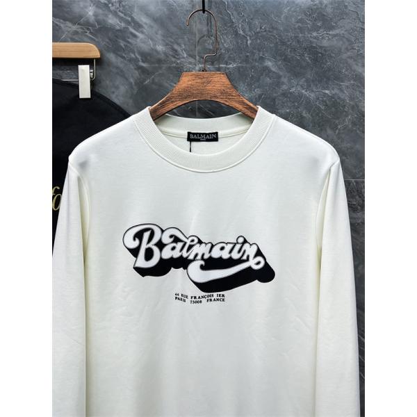 ブラック アートロゴ スウェット 防尘袋付 バルマン BALMAIN スーパーコピー 秋冬ストリートデザイン 注目