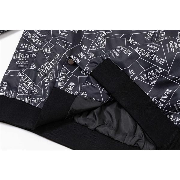 ネイビー 满印ロゴ パイロットジャケット バルマン BALMAIN コピー 秋冬ストリート 注目