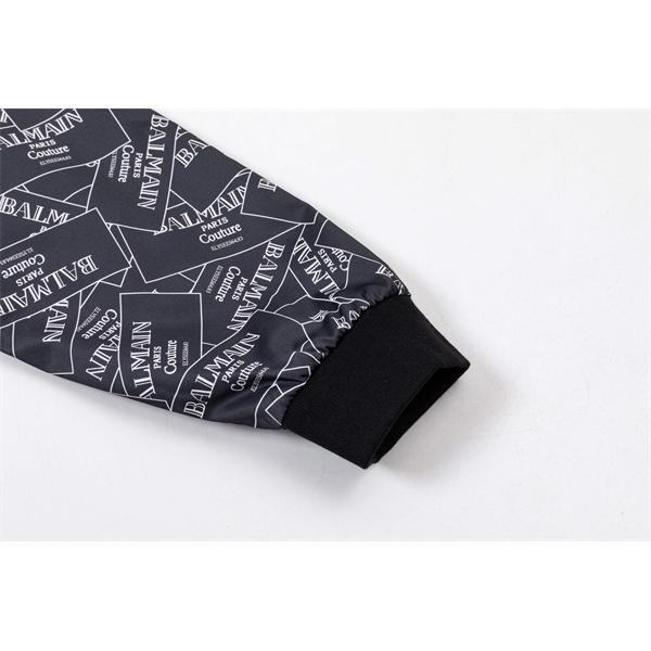 ネイビー 满印ロゴ パイロットジャケット バルマン BALMAIN コピー 秋冬ストリート 注目