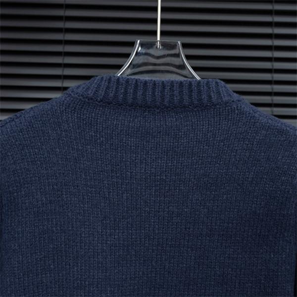 グレー 大ロゴ ニットセーター バルマン BALMAIN スーパーコピー 秋冬日常シンプル定番