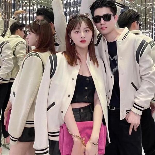 ホワイト カップル款 ベースボールジャケット バルマン BALMAIN コピー 秋冬 スタイル 定番