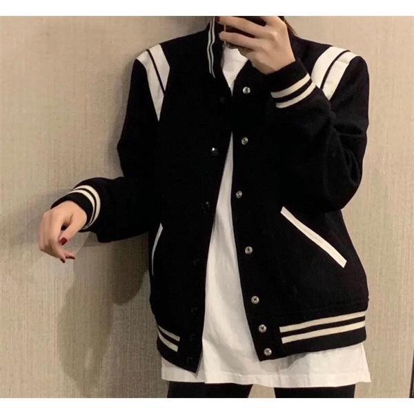 ホワイト カップル款 ベースボールジャケット バルマン BALMAIN コピー 秋冬 スタイル 定番