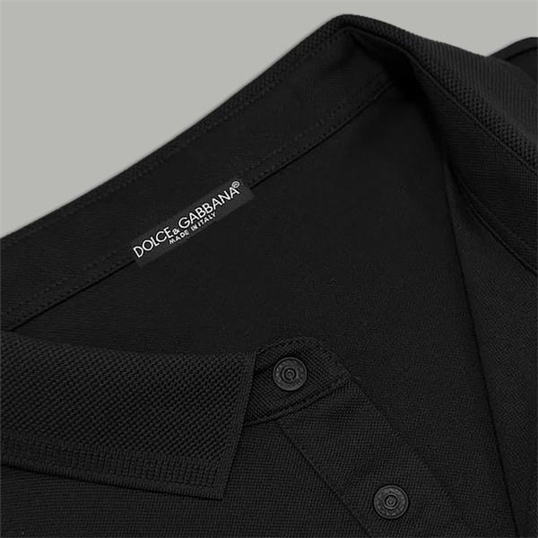 ホワイト ポロ领 ポケット文字ロゴ ロングスリーブ 長袖T シャツ ドルチェ & ガッバーナ DOLCE & GABBANA コピー 秋冬ディテール