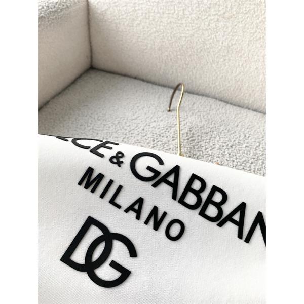 DOLCE & GABBANA コピー 秋冬 お洒落 ブラック × ホワイト 2 色 大ロゴ 円领 スウェット ドルチェ & ガッバーナ