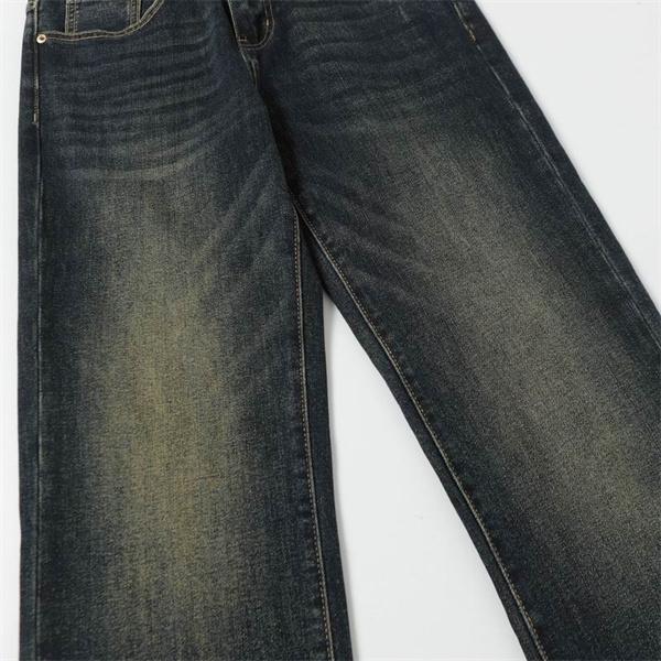 DOLCE & GABBANA スーパーコピー 秋冬 トレンド ダークブルー ヴィンテージ風 デニムパンツ ドルチェ & ガッバーナ