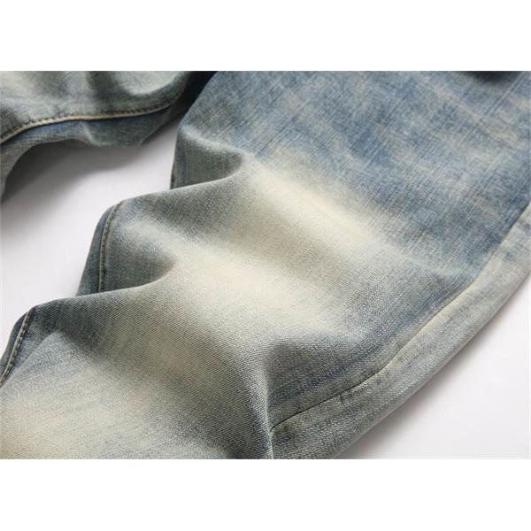 ライトブルー ヴィンテージ做旧 デニムパンツ ドルチェ & ガッバーナ DOLCE & GABBANA コピー 秋冬 日常