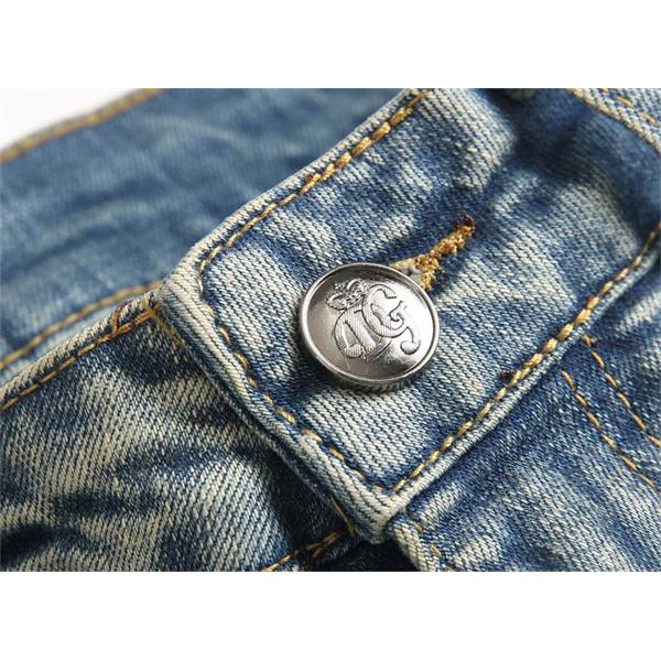 ライトブルー ヴィンテージ做旧 デニムパンツ ドルチェ & ガッバーナ DOLCE & GABBANA コピー 秋冬 日常