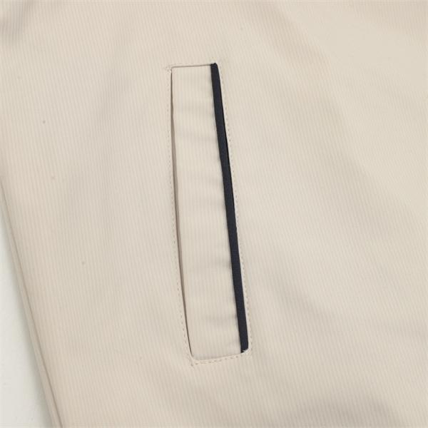 Thom Browne コピー 秋冬クリーン トレンド ベージュ クリーン 細条纹 ベースボールジャケット トムブラウン 