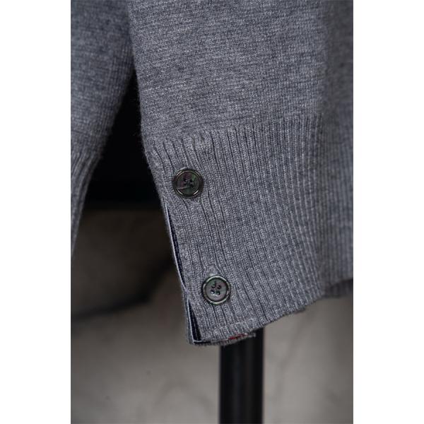 ダークグレー シンプル セーター トムブラウン Thom Browne コピー2025 秋冬ミニマル 売れ筋