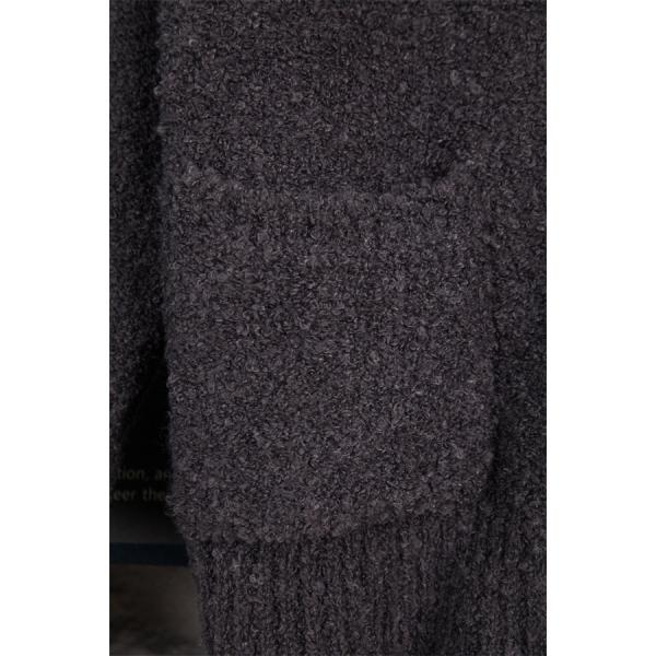 Thom Browne コピー 秋冬温かみのある 希少 ダークグレー V 领 カーディガン トムブラウン