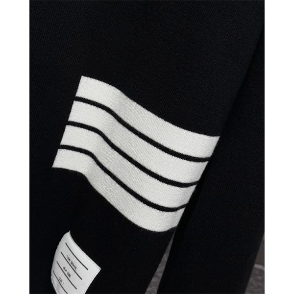 トムブラウン Thom Browne コピー 秋冬トレンド 万能 ホワイト × グレー × ブラック 3 色 POLO セーター 