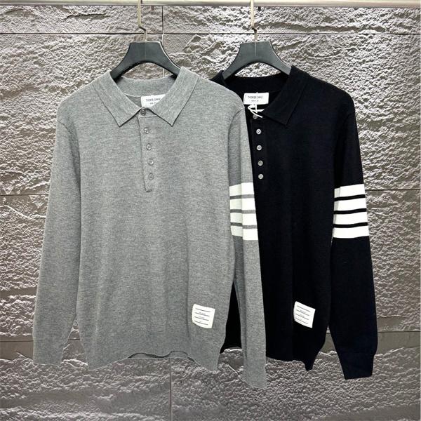 グレー × ブラック 2 色 セーター トムブラウン Thom Browne スーパーコピー 2025秋冬必須アイテム 注目