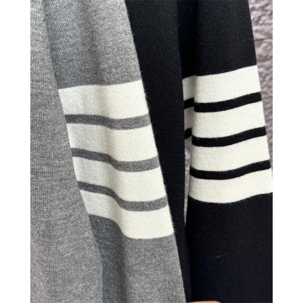 グレー × ブラック 2 色 セーター トムブラウン Thom Browne スーパーコピー 2025秋冬必須アイテム 注目
