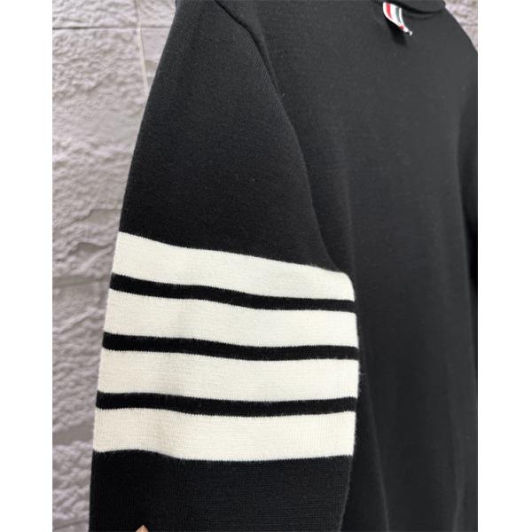 グレー × ブラック 2 色 セーター トムブラウン Thom Browne スーパーコピー 2025秋冬必須アイテム 注目
