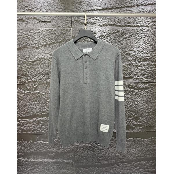 グレー × ブラック 2 色 セーター トムブラウン Thom Browne スーパーコピー 2025秋冬必須アイテム 注目