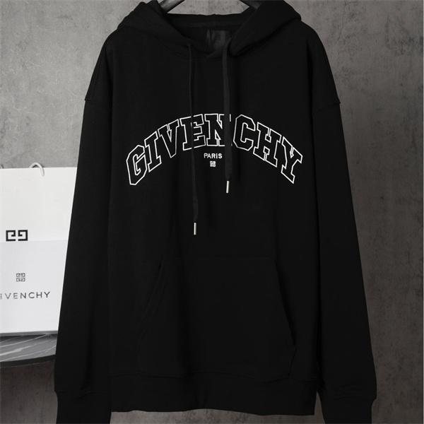 ブラック アーチロゴプリント パーカー ジバンシー GIVENCHY コピー 秋冬ダイナミックな トレンド