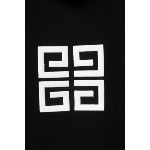 ジバンシー GIVENCHY コピー 秋冬クリーン 高級な 定番 ホワイト ブラックロゴ パーカー 