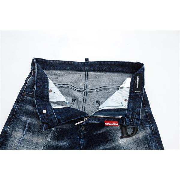 Dsquared2 激安 ダメージデニム メンズ ジーンズ ヴィンテージ加工 ストレッチ スリムフィット カジュアルパンツ