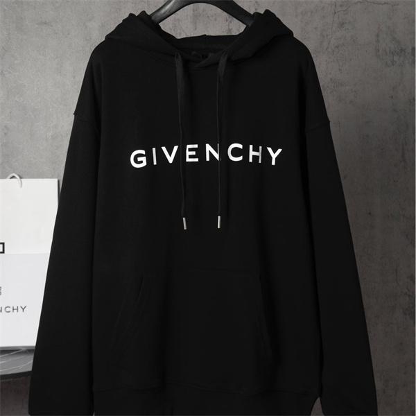 ブラック ホワイトロゴ パーカー ジバンシー GIVENCHY スーパーコピー 秋冬シンプル 印象的な 人気