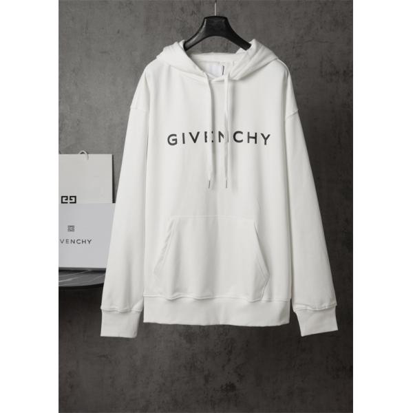 ブラック ホワイトロゴ パーカー ジバンシー GIVENCHY スーパーコピー 秋冬シンプル 印象的な 人気